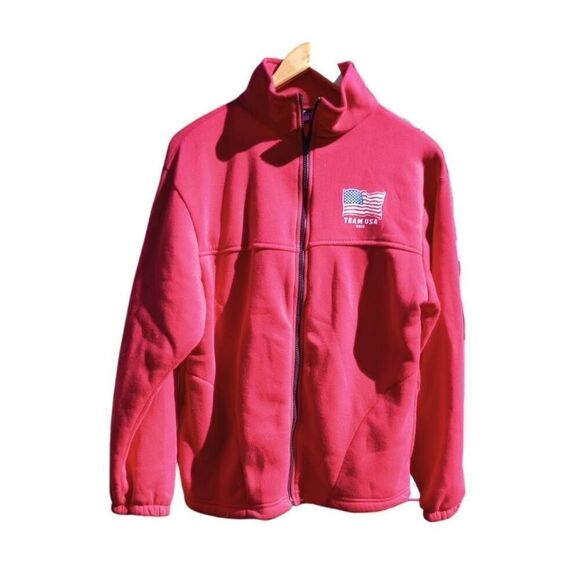 Team USA 2015, Olympic jacket, red zip up hoodie - Picture 1 of 4